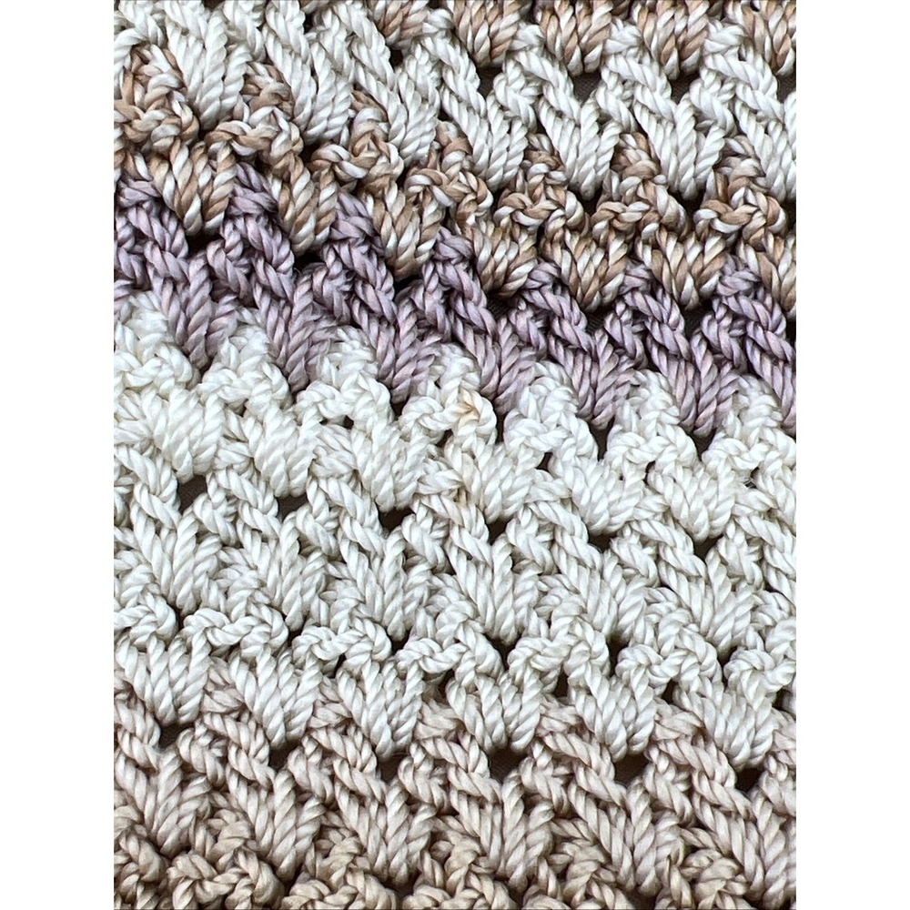 The Sak Riviera Beige Crochet Crossbody Bag Lined Boho Bohemian Summer Festival - Picture 9 of 16